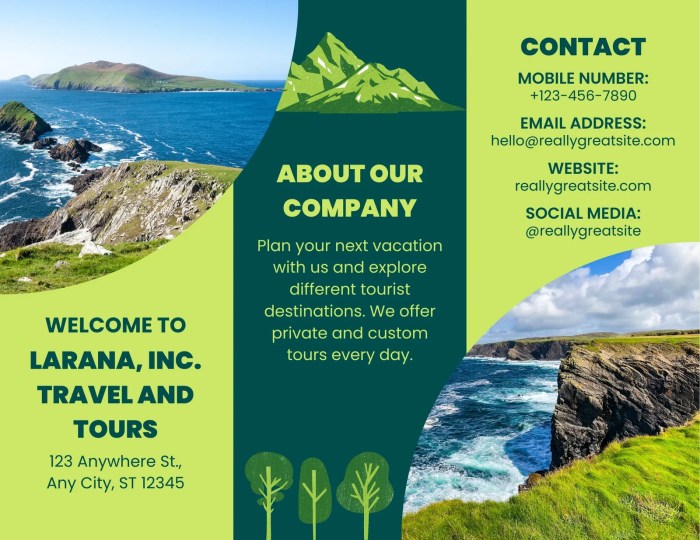 Travel Guide Brochure Template Adventure Guided Tours Brochure